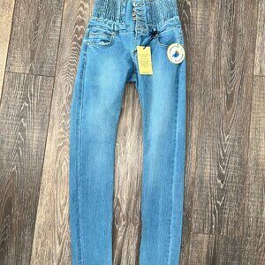 NEW GOGO JEANS Columbian Push-Up Jeans Skinny Fit Size 7/8